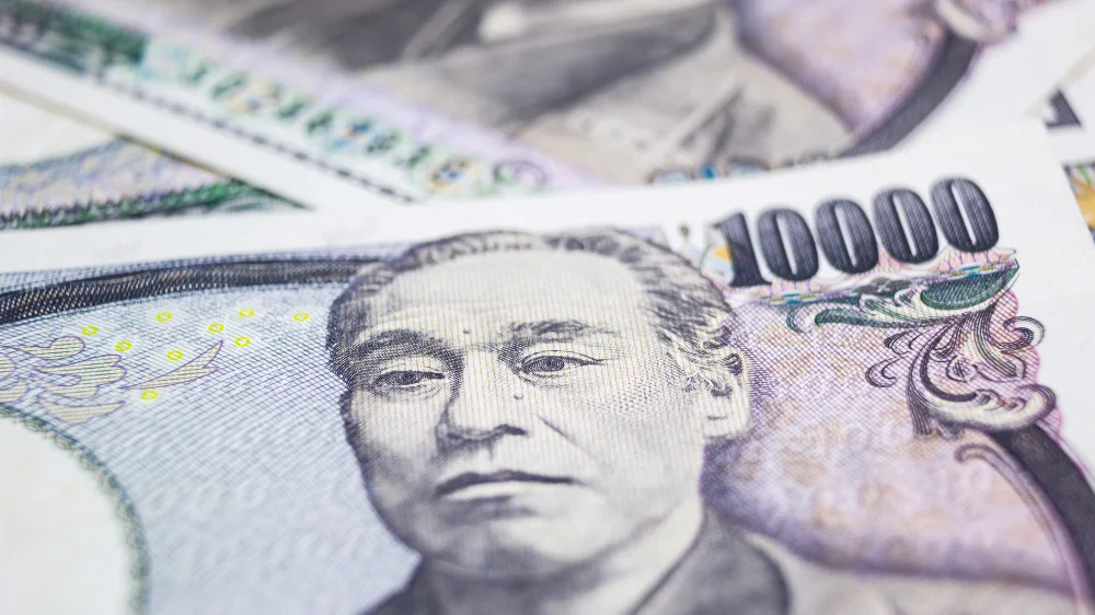 1万円札のズームアップ