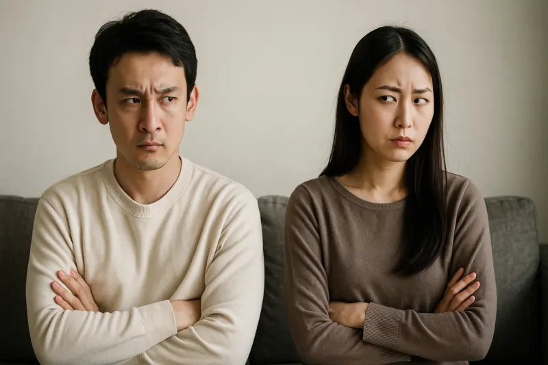 お互い疑心暗鬼になっている男女